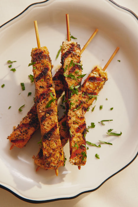 Diana’s Seafood Salmon Skewers
