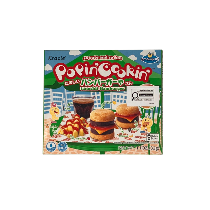 Kracie Popin’ Cookin’ Tanoshii Hamburger DIY Candy Kit