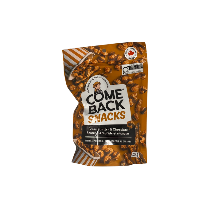 Come Back Snacks Peanut Butter & Chocolate Caramel Popcorn