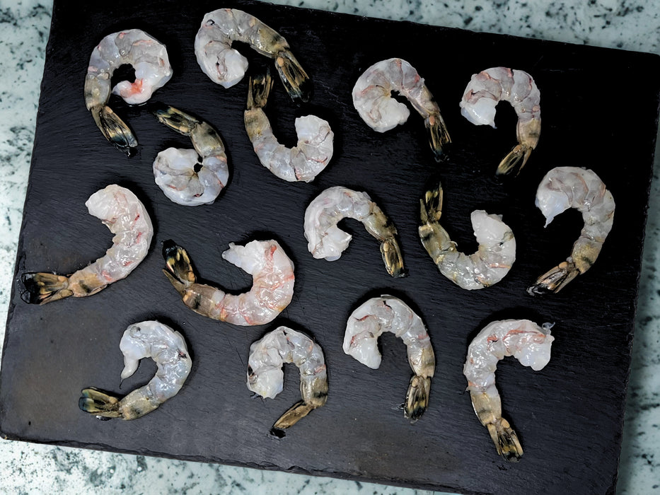 Black Tiger Shrimp – 13/15 Count (Tail On)