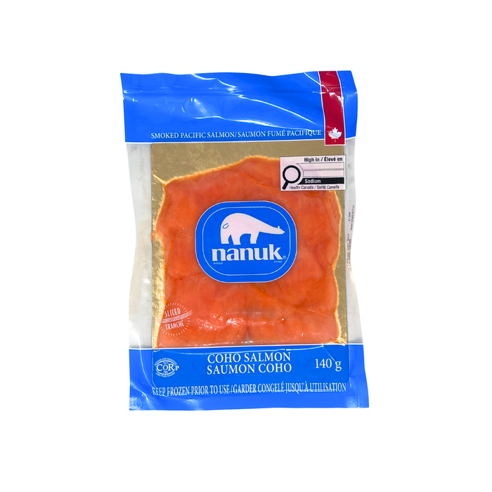 Smoked Pacific Coho Salmon Slices 140 g