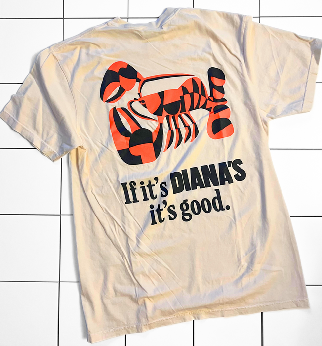 Diana’s Seafood Classic Tee — Off-White