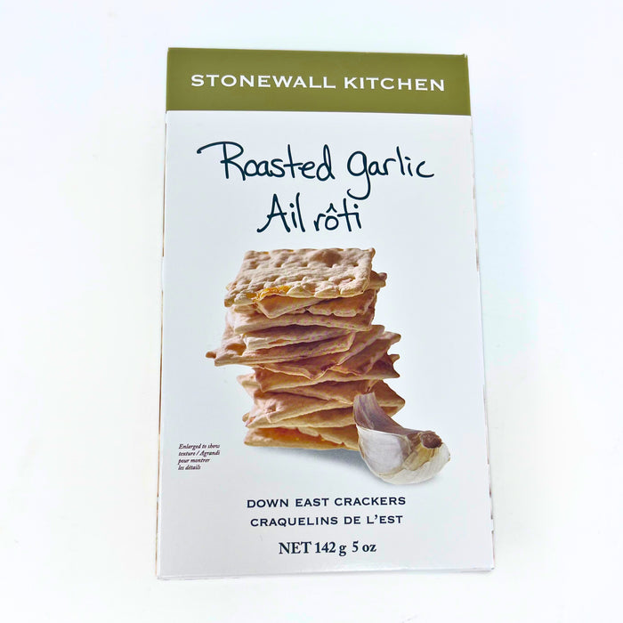 Roasted Garlic Crackers